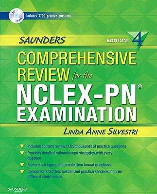 Book cover of Saunders Comprehensive Review for the NCLEX-PN Examination (4th Edition)