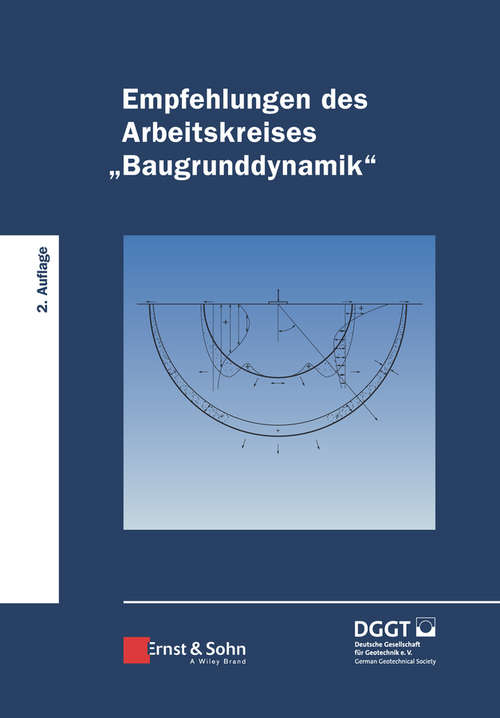 Book cover of Empfehlungen des Arbeitskreises "Baugrunddynamik" (2. Auflage)