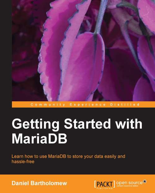 Book cover of Getting Started with MariaDB