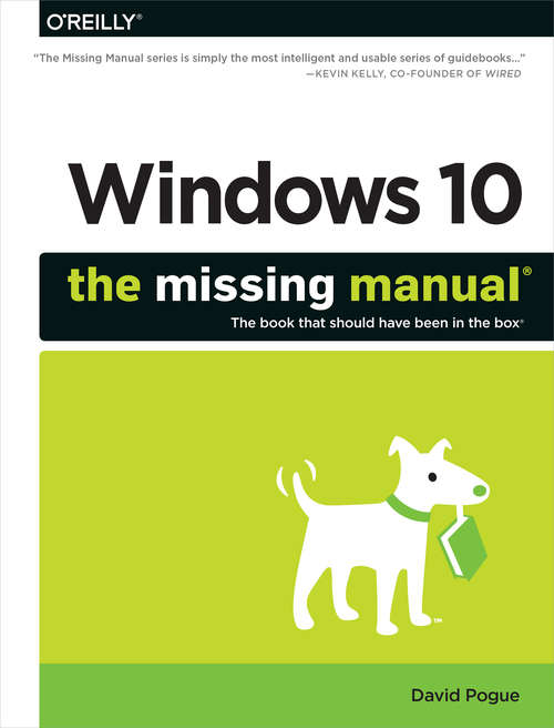 Book cover of Windows 10: The Missing Manual