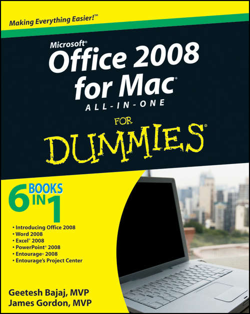Book cover of Office 2008 for Mac All-in-One For Dummies