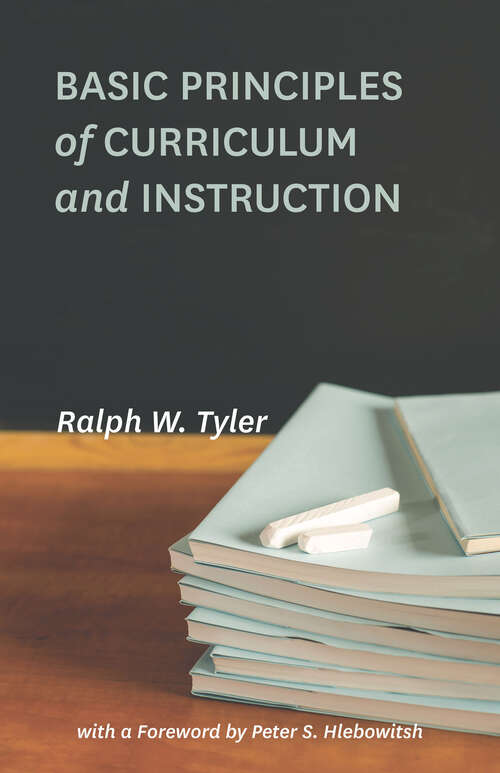 Book cover of Basic Principles of Curriculum and Instruction