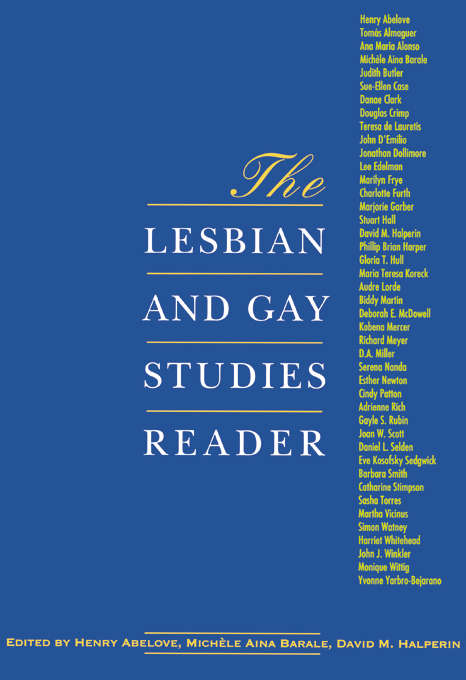 Book cover of The Lesbian and Gay Studies Reader