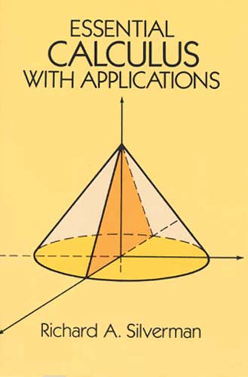 Book cover of Essential Calculus with Applications (Dover Books on Mathematics)