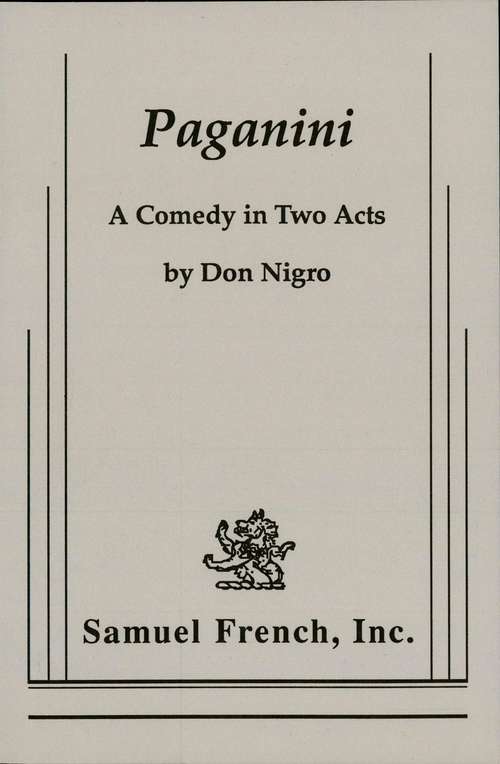 Book cover of Paganini