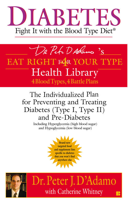 Book cover of Diabetes: Fight It with the Blood Type Diet