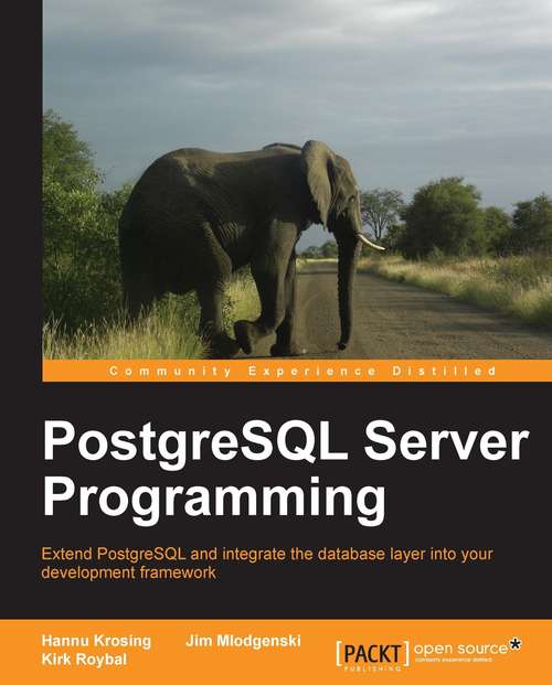 Book cover of PostgreSQL Server Programming