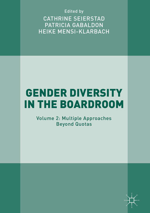 Book cover of Gender Diversity in the Boardroom
