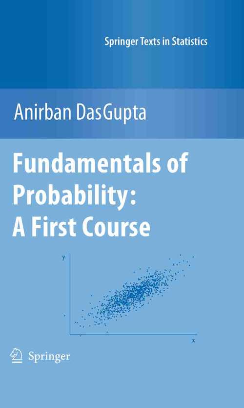 Book cover of Fundamentals of Probability: A First Course