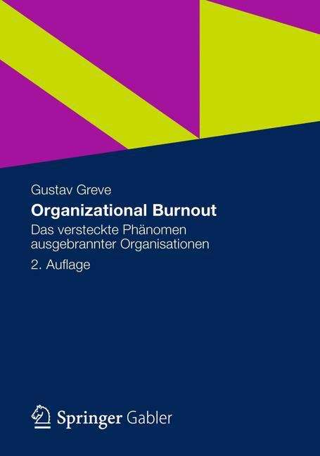 Book cover of Organizational Burnout