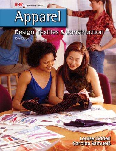 Book cover of Apparel: Design, Textiles & Construction