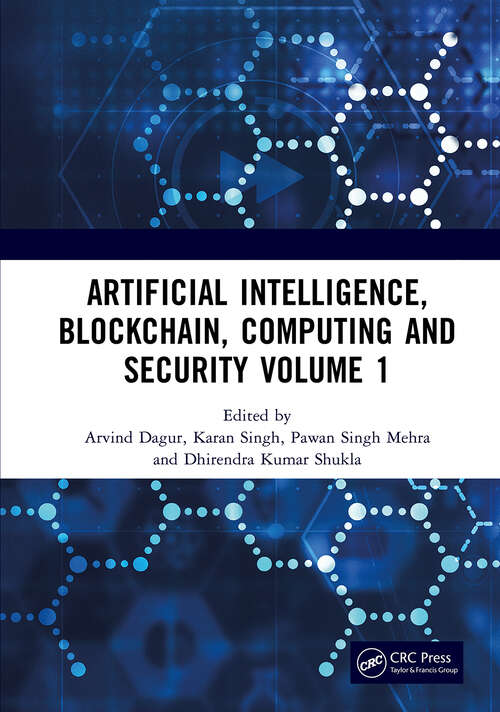 Cover image of Artificial Intelligence, Blockchain, Computing and Security Volume 1