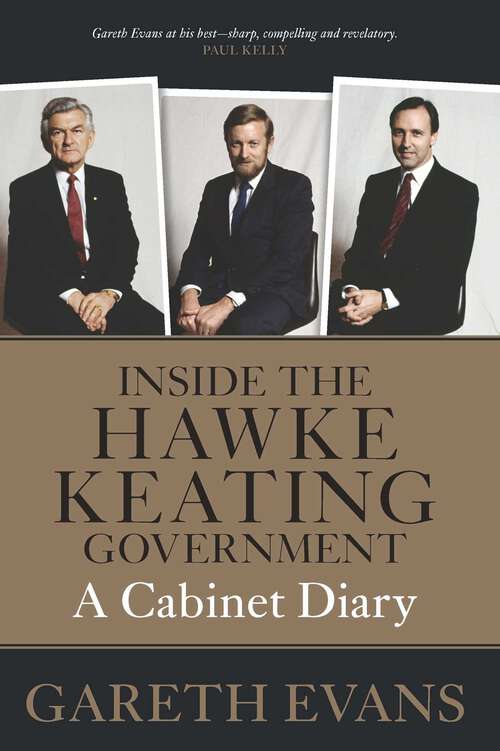 Book cover of Inside the Hawke–Keating Government: A Cabinet Diary