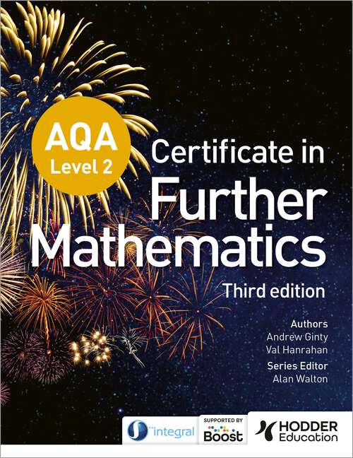Book cover of AQA Level 2 Certificate in Further Mathematics (3rd edition)