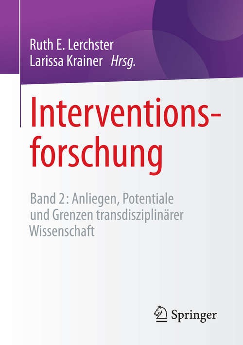 Book cover of Interventionsforschung
