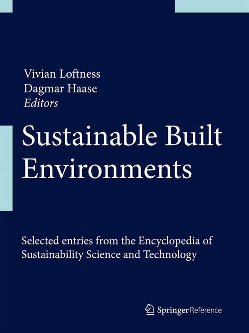 Book cover of Sustainable Built Environments