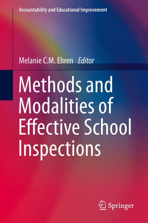 Book cover of Methods and Modalities of Effective School Inspections
