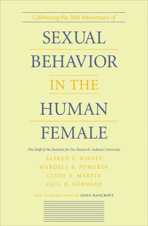 Book cover of Sexual Behavior in the Human Female