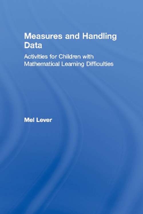 Book cover of Measures and Handling Data: Activities for Children with Mathematical Learning Difficulties