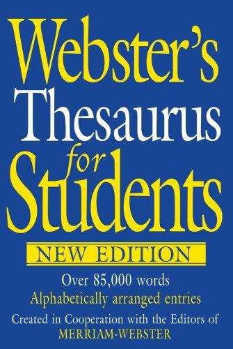Book cover of Webster's Thesaurus For Students