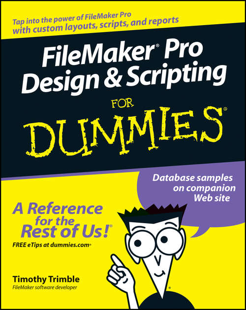Book cover of FileMaker Pro Design and Scripting For Dummies