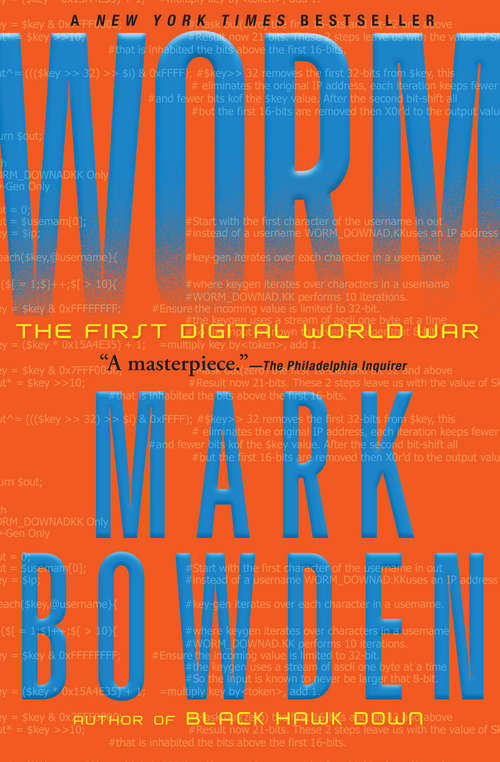 Book cover of Worm: The First Digital World War
