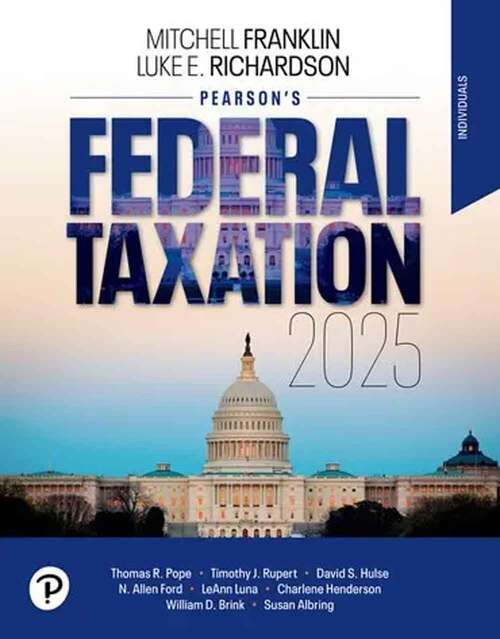 Book cover of Pearson's Federal Taxation 2025 Individuals (Thirty-eighth edition)