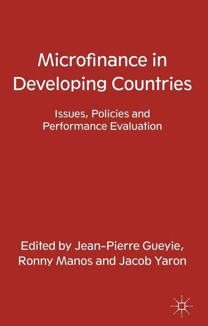 Book cover of Microfinance in Developing Countries