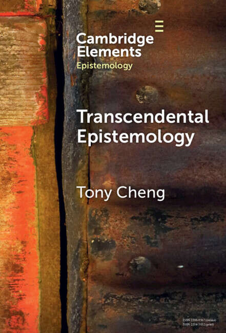 Book cover of Transcendental Epistemology (Elements in Epistemology)