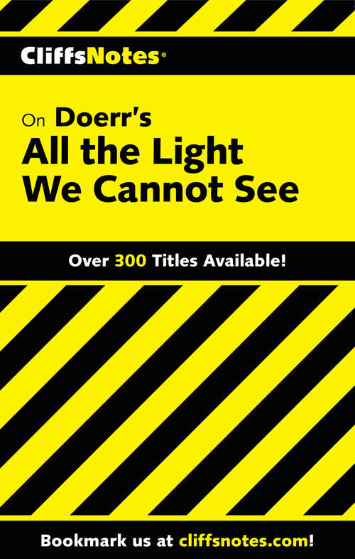 Book cover of CliffsNotes on Doerr's All the Light We Cannot See