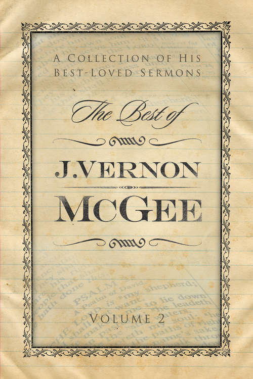 Book cover of The Best of J. Vernon McGee