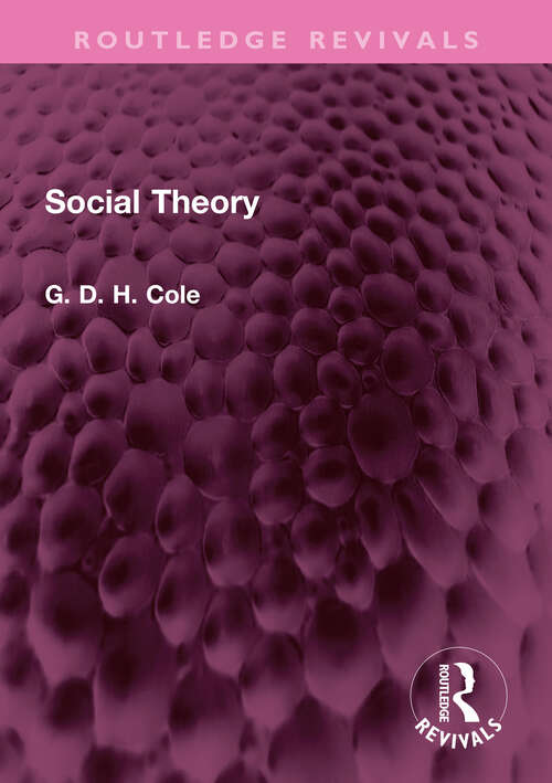 Cover image of Social Theory