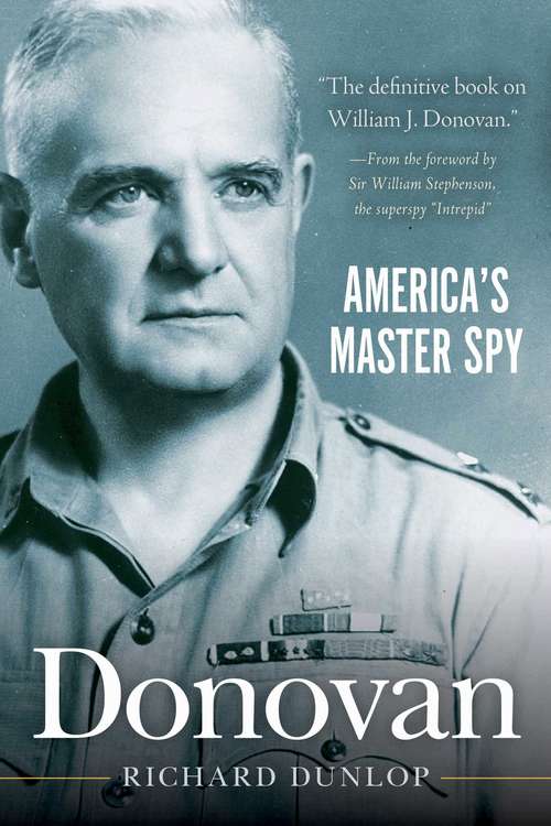 Book cover of Donovan: America?s Master Spy