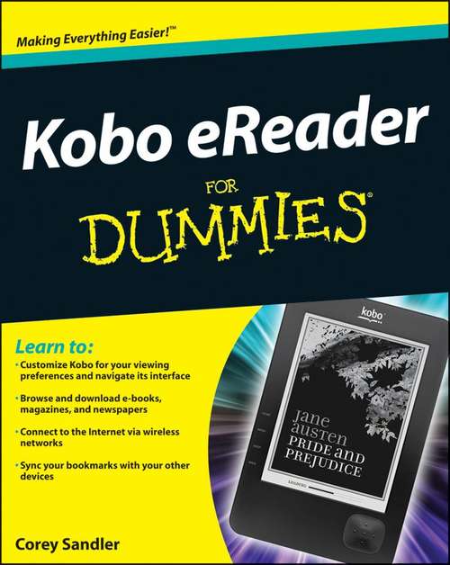 Book cover of Kobo eReader For Dummies