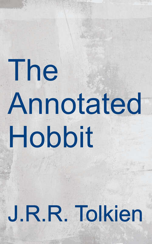 Book cover of The Annotated Hobbit