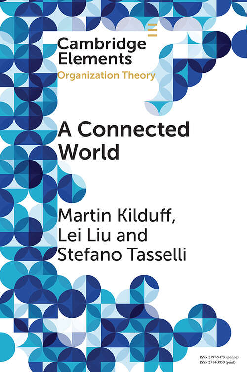 Book cover of A Connected World: Social Networks and Organizations (Elements in Organization Theory)