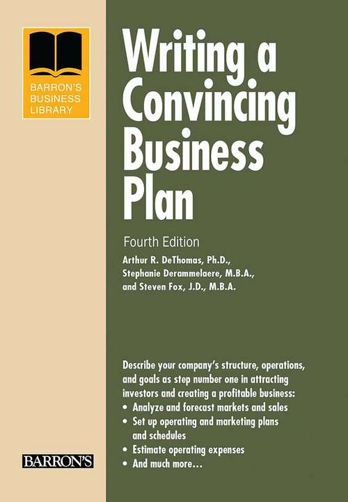 Writing a Convincing Business Plan (Barron's Business Library)