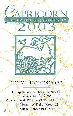 Book cover of 2003 Total Horoscope: Capricorn