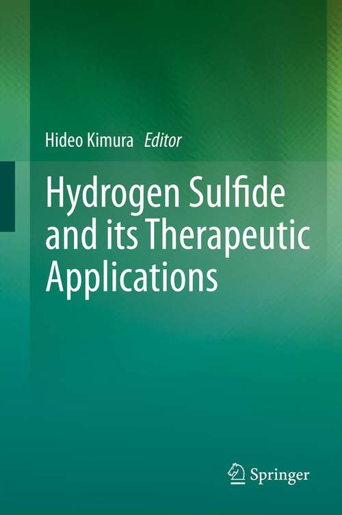 Book cover of Hydrogen Sulfide and its Therapeutic Applications