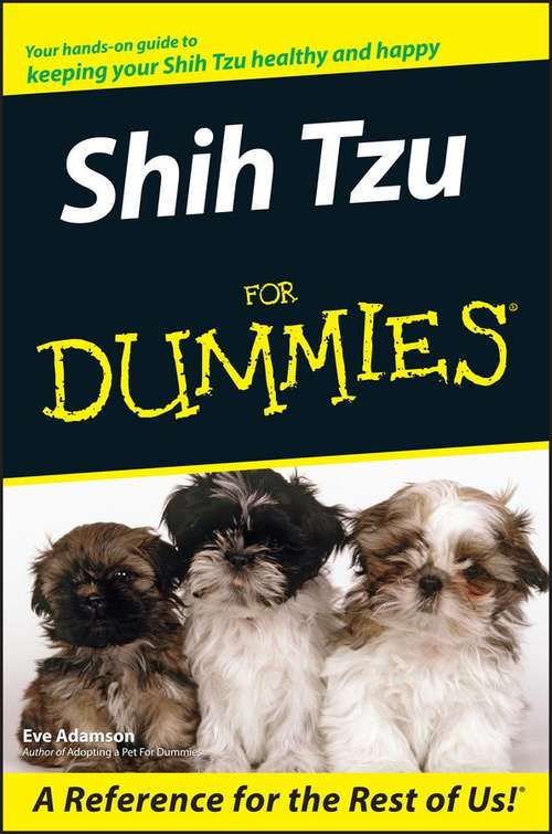 Book cover of Shih Tzu For Dummies