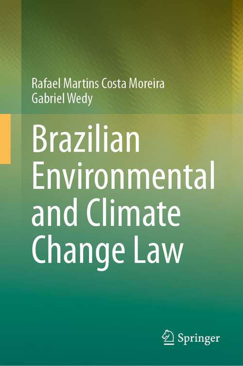 Book cover of Brazilian Environmental and Climate Change Law