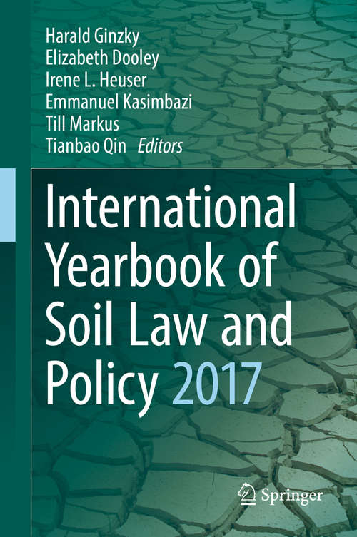 International Yearbook of Soil Law and Policy 2017 (International Yearbook of Soil Law and Policy #2017)