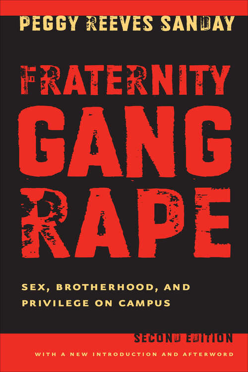 Book cover of Fraternity Gang Rape