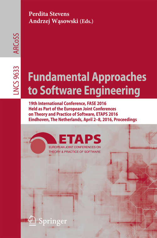 Book cover of Fundamental Approaches to Software Engineering