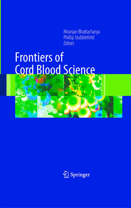 Book cover of Frontiers of Cord Blood Science
