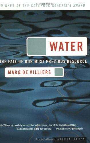 Book cover of Water: The Fate of Our Most Precious Resource