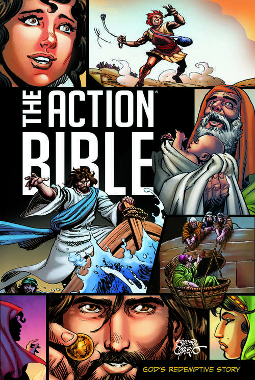 Book cover of The Action Bible: God's Redemptive Story (Special edition) (Action Bible Series #1)