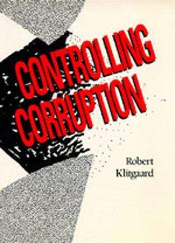 Book cover of Controlling Corruption