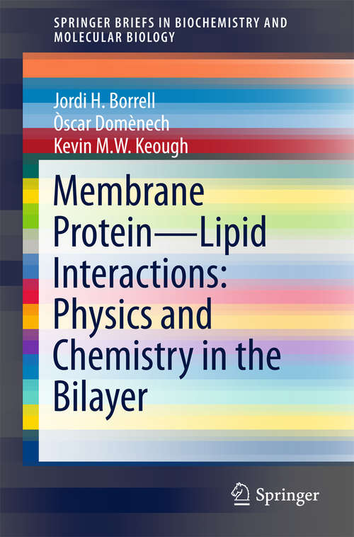 Cover image of Membrane Protein - Lipid Interactions