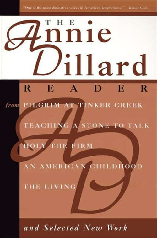 Book cover of An Annie Dillard Reader